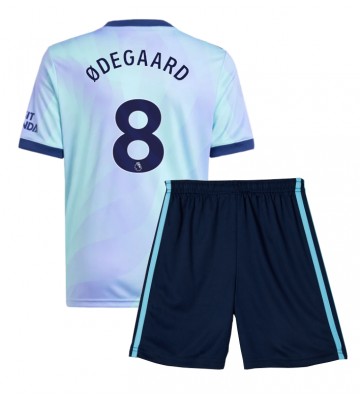 Arsenal Martin Odegaard #8 Tercera Equipación Niños 2024-25 Manga Corta (+ Pantalones cortos)